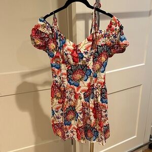 Floral Off-Shoulder Women's Top